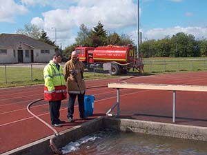 Filling the Water Hurdle at Scanlon Park:Final Stage