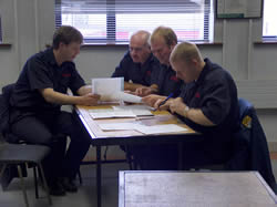 Officers receive training in The Incident Command Center