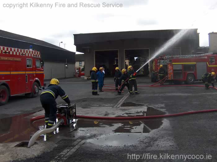 Water on - In the Drill Yard