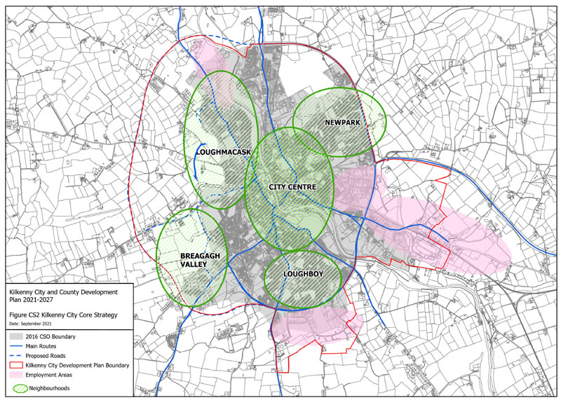 Kilkenny City Centre and Four Neighbourhoods