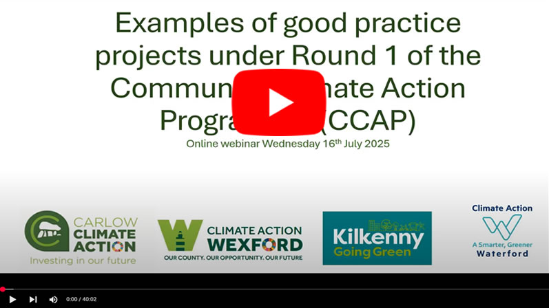 South East Community Climate Action Programme Webinar